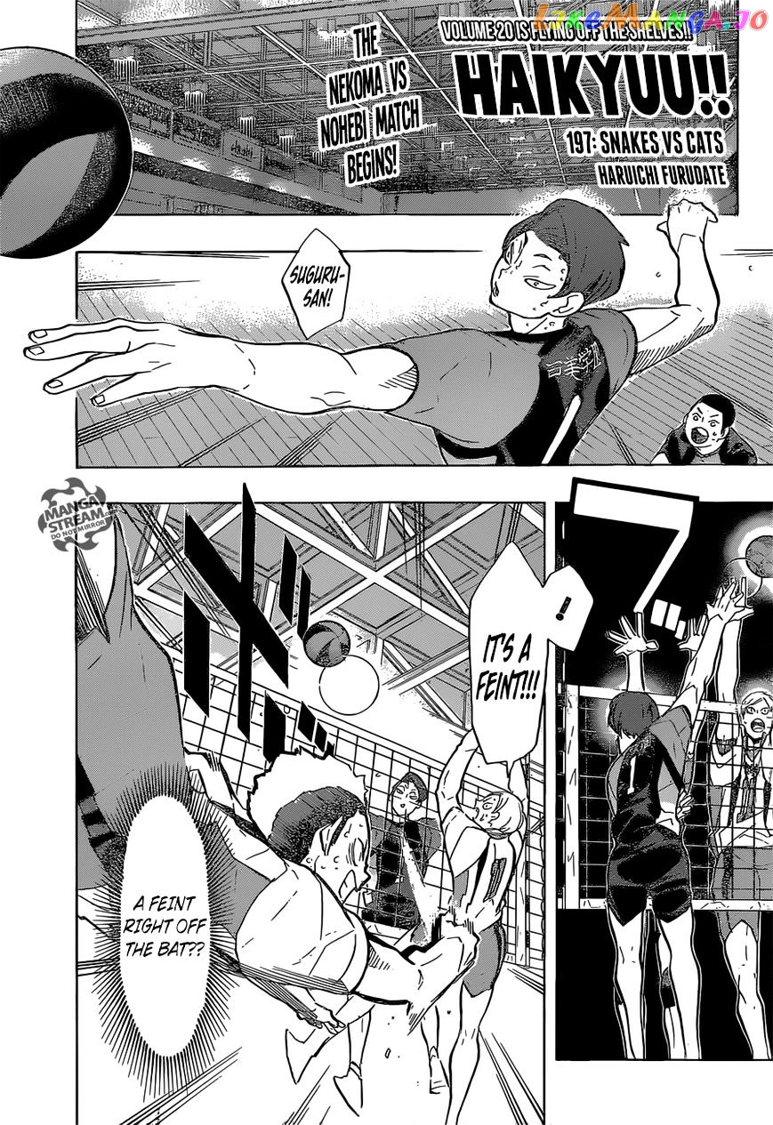Haikyuu!!, Chapter 197 image 01